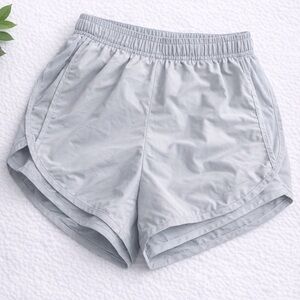 Nike Dri-FIT Gray/light blue Running Shorts Women’s Size M Athletic Workout Gym